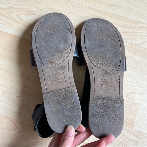 American Eagle Outfitters Ankle Hight Sandals Leather Buckle Straps Size 10 - Picture 6 of 10